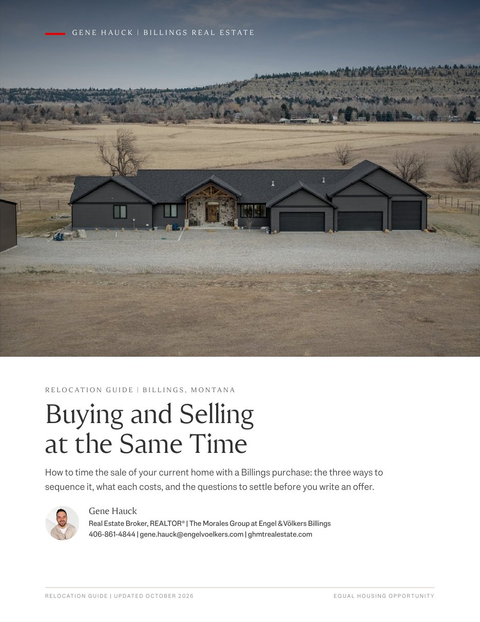 Cover of the Buying and Selling at the Same Time guide for Billings, Montana