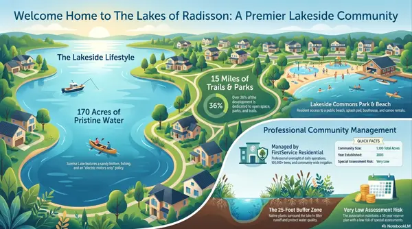 The Lakes of Radisson in Blaine, MN: Resort-Style Living with Lakes, Parks, and Low-Maintenance Convenience