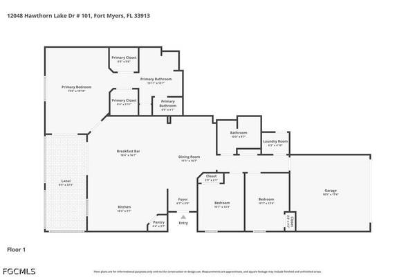 12048 Hawthorn Lake DR #101, Fort Myers, FL 33913
