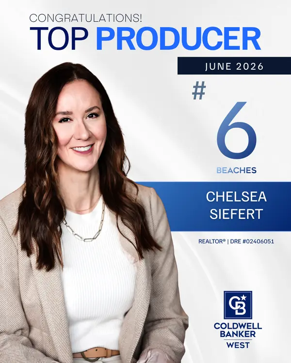 Top Producing Agent for Beaches Offices in 92106 and 92107 for June 2026,Chelsea Siefert