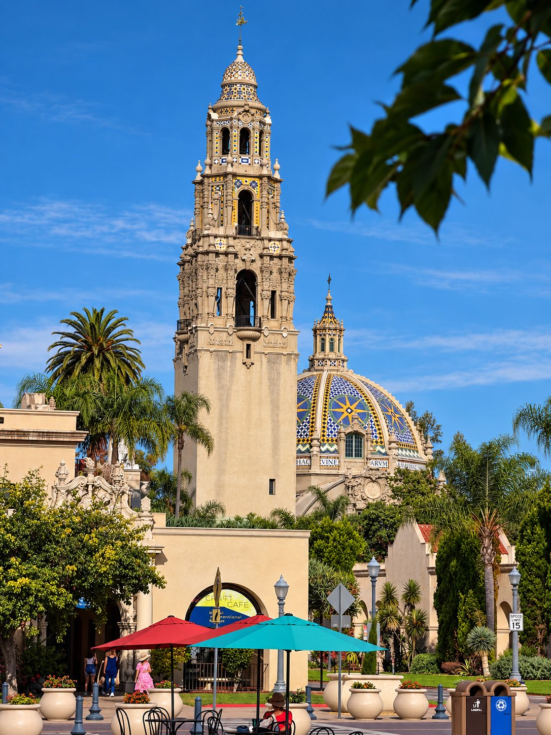 California Tower and dome in Balboa Park