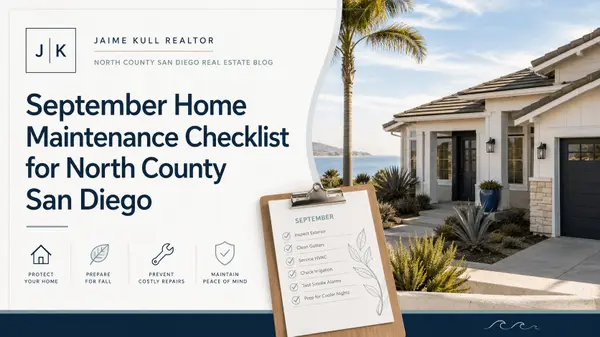 feature image of September Home Maintenance Checklist for North County San Diego