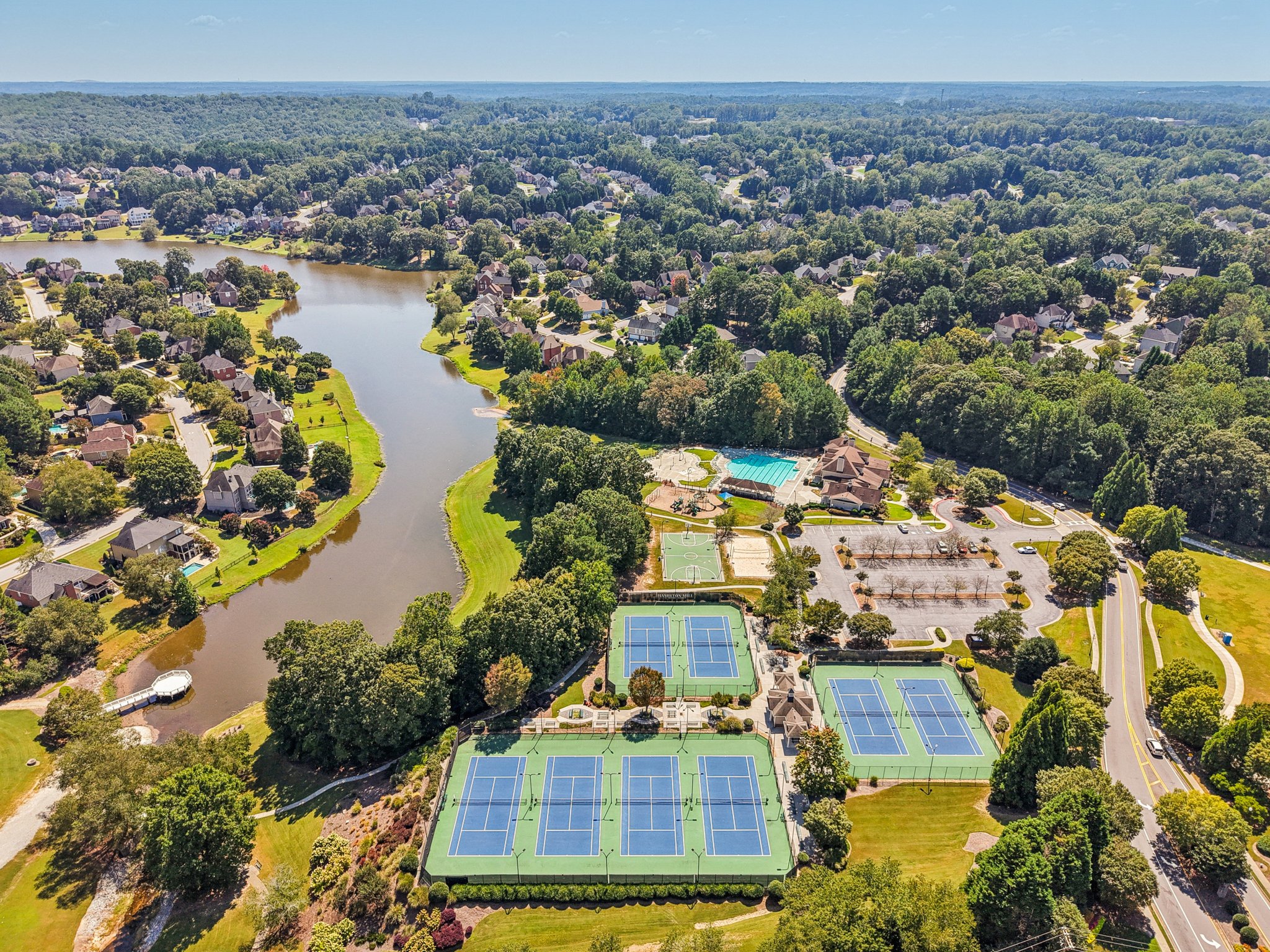 Hamilton Mill Community Amenities Aerial View