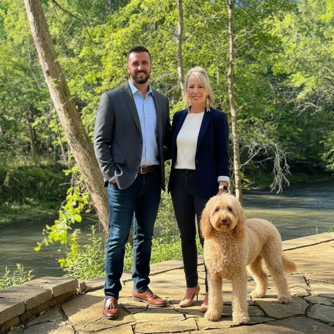 Nicole Van den Bergh and Bryan Bergstein, Gold Peach Realty — Dahlonega, GA's top real estate team