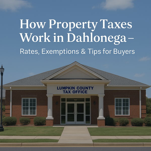 feature image of Dahlonega Property Taxes Explained: Rates, Exemptions &amp; Tips
