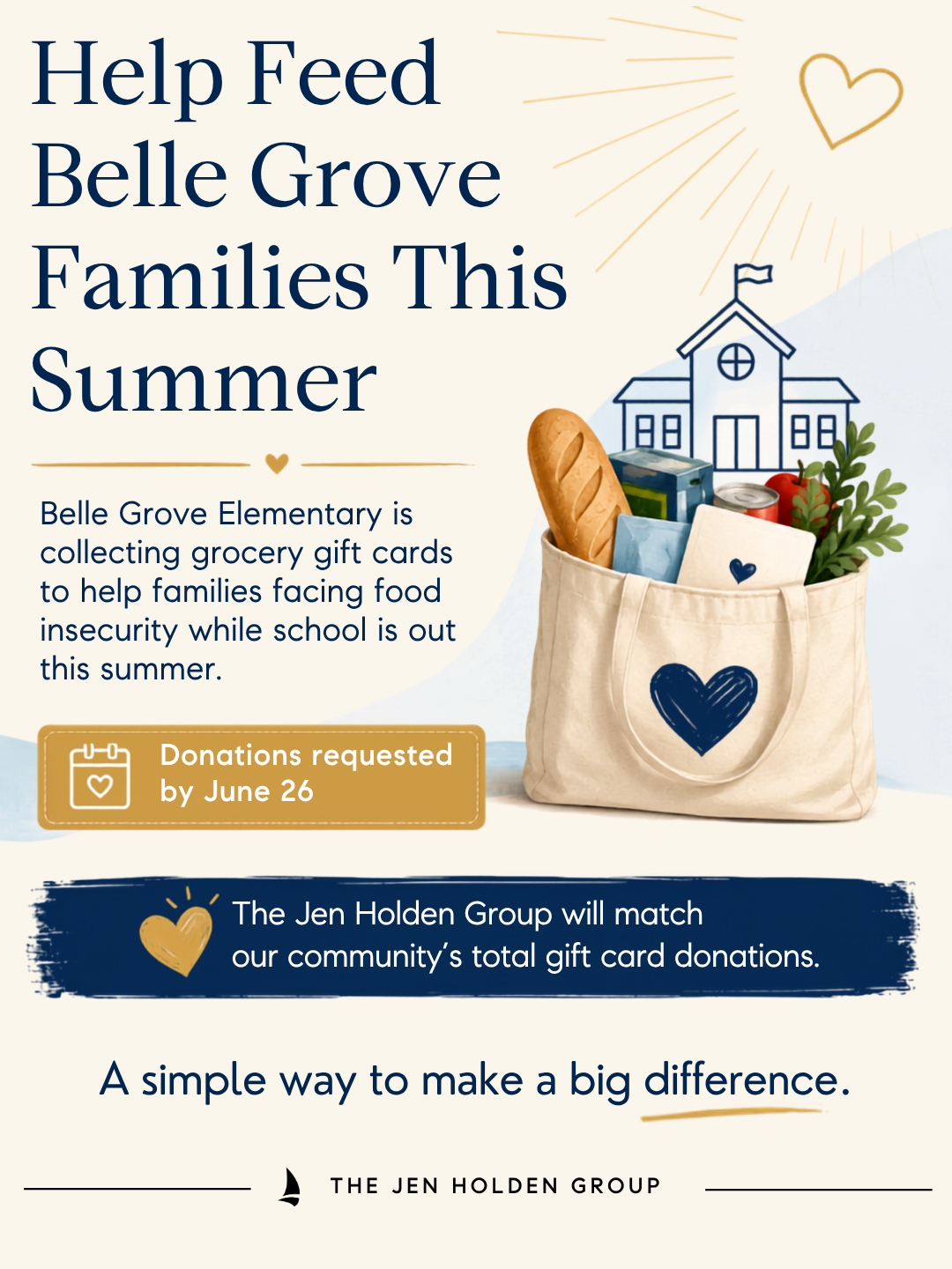 Help Feed Belle Grove Families This Summer