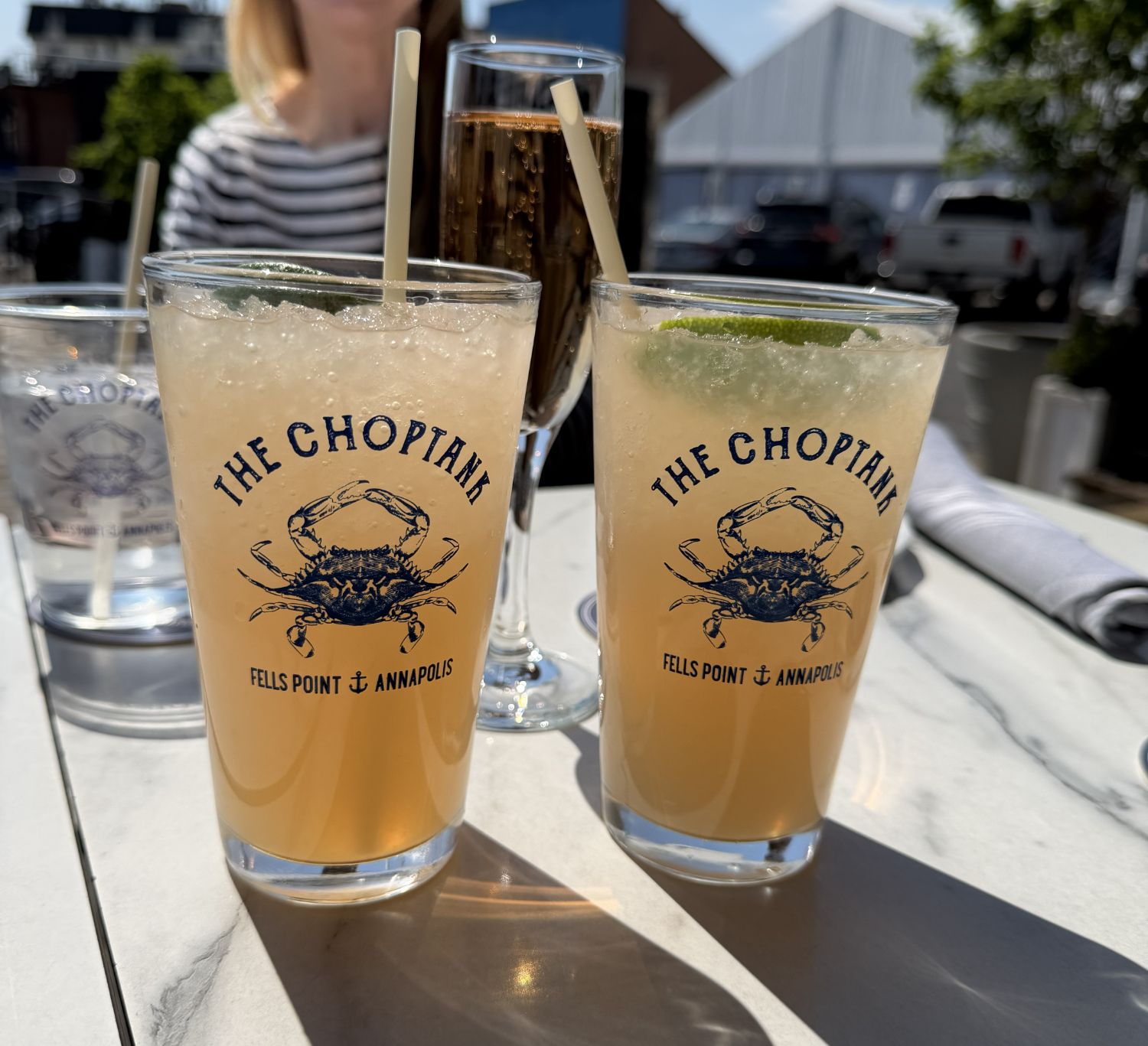 Outdoor summer dining in Annapolis