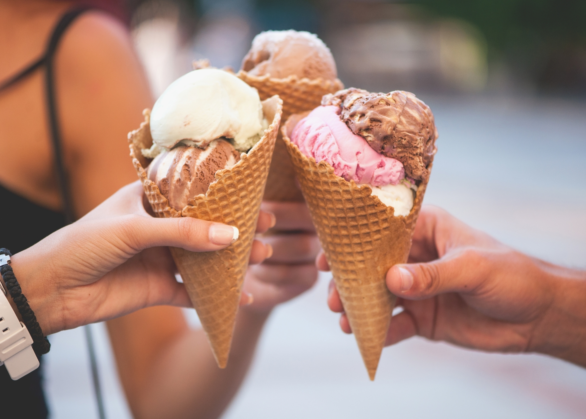 Ice cream after dinner in downtown Annapolis
