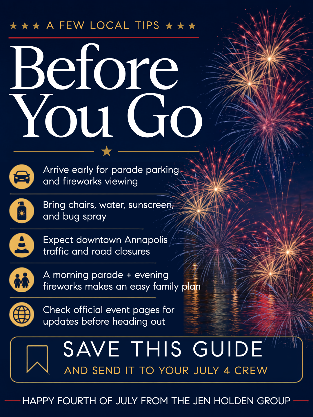 Before you go Fourth of July tips for Annapolis and Anne Arundel County