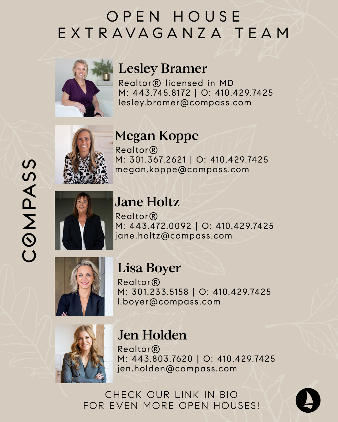 our open house team of agents