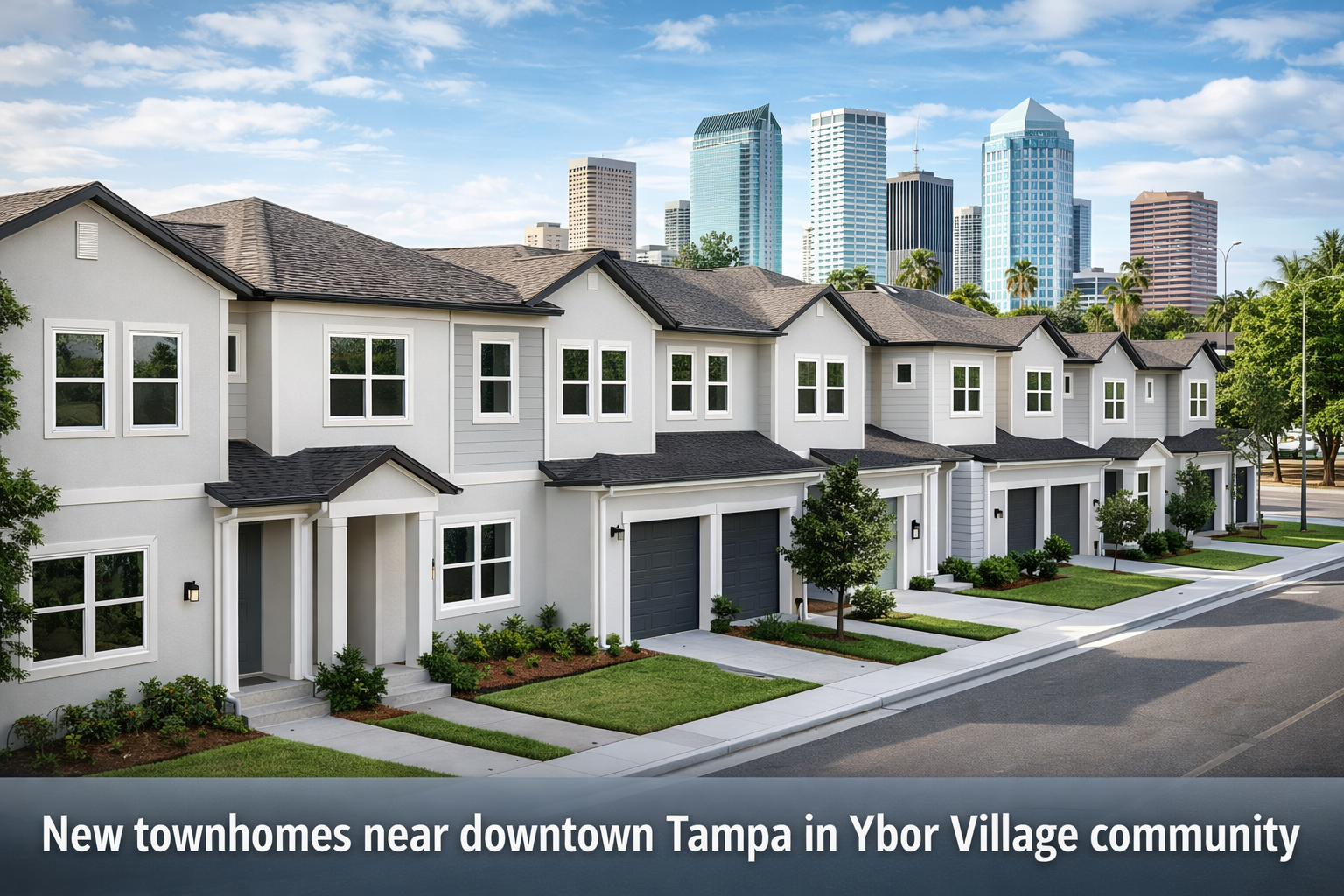 New townhomes near downtown Tampa in Ybor Village community