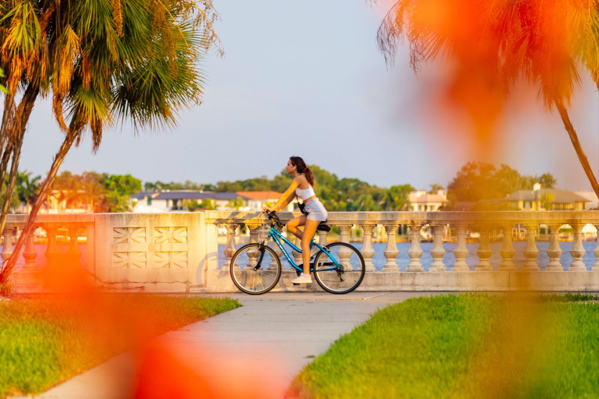 Biker on Bayshore Boulevard