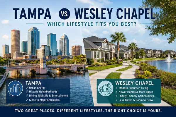 feature image of Tampa vs. Wesley Chapel: Which Area Is Better for Families Relocating to the Tampa Bay Area?