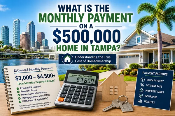 What Is the Monthly Payment on a $500,000 Home in Tampa?