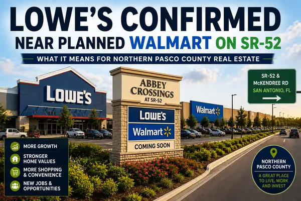 Lowe's Confirmed for SR-52 Near Planned Walmart: What It Means for Homeowners, Buyers, and the Future of Northern Pasco County