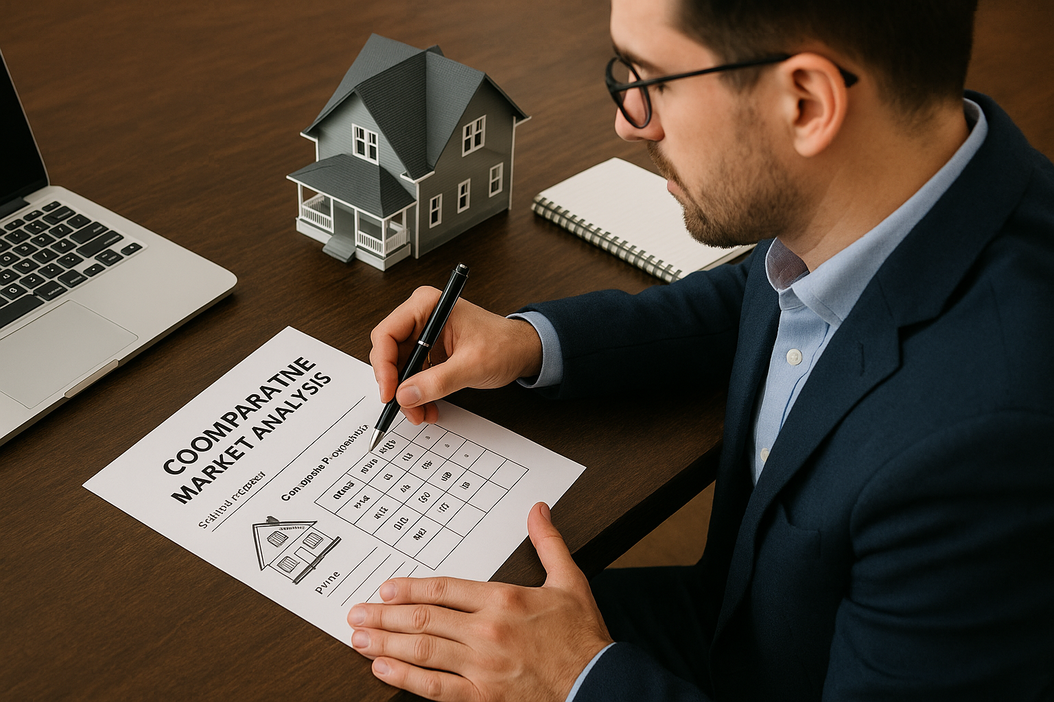 Real estate agent with a CMA