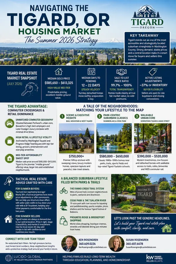 Navigating the Tigard, OR Housing Market—The Summer 2026 Strategy,Ken And Susan Rosengren