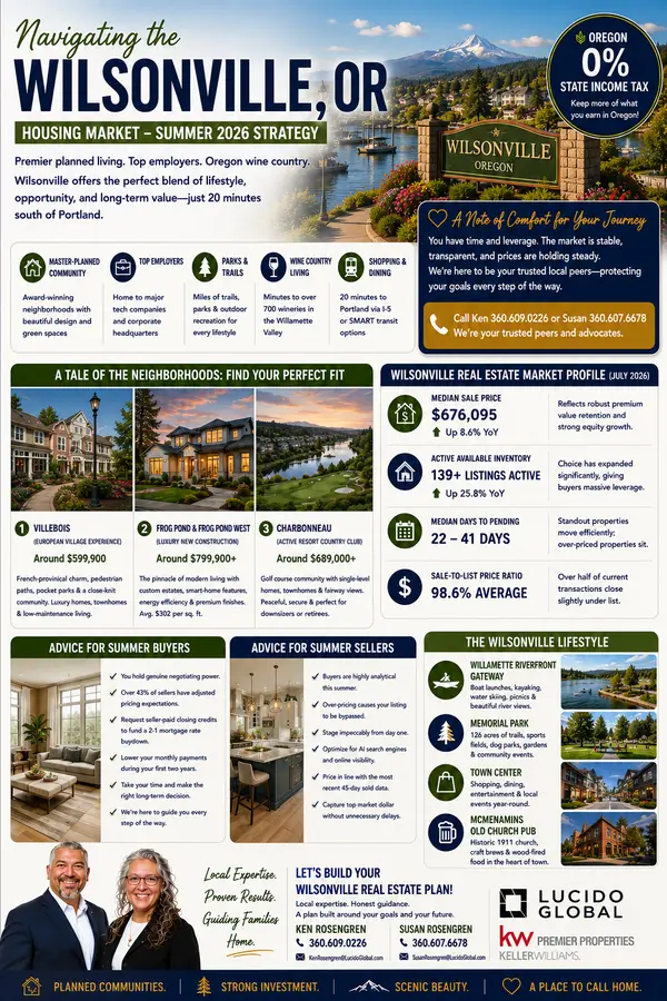 Navigating the Wilsonville, OR Housing Market—The Summer 2026 Strategy