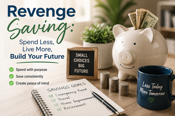 feature image of What Is Revenge Saving? Simple Ways to Spend Less and Save More in 2026