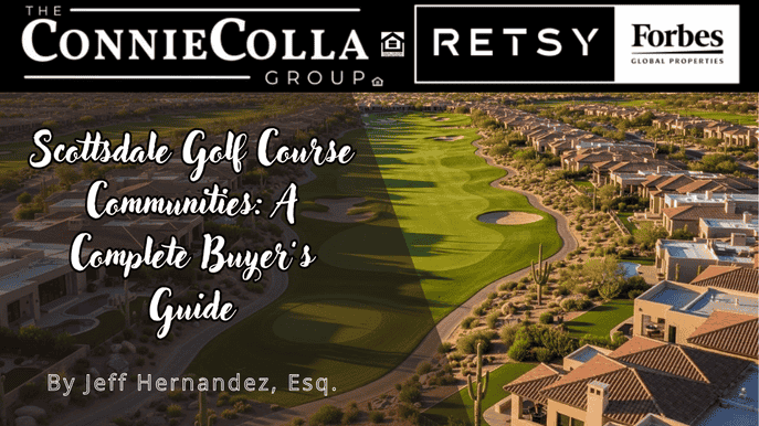 Scottsdale golf course communities with luxury homes and desert fairway views