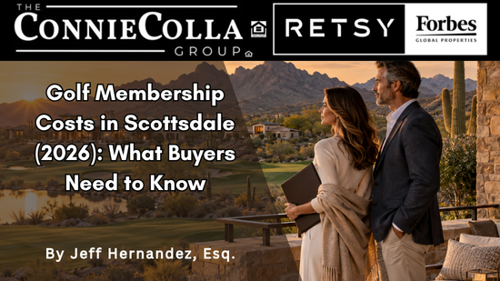 Buyers overlooking a Scottsdale golf community while considering 2026 membership costs