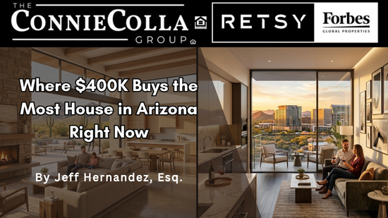 $400K home comparison in Arizona showing space differences between cities