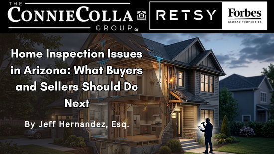 Arizona home inspection issues showing plumbing leaks, electrical faults, and structural damage