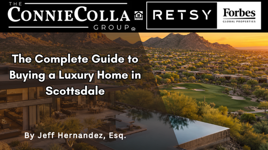 Buying a luxury home in Scottsdale with pool, golf course and mountain views