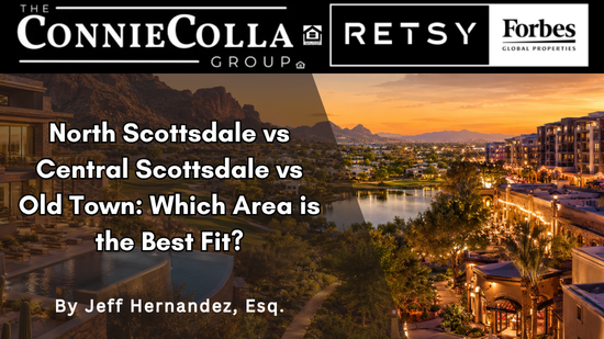 Scottsdale luxury communities, golf, waterfront, and dining at sunset