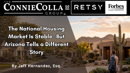 Arizona neighborhood mixes traditional and desert-modern homes amid housing market shift