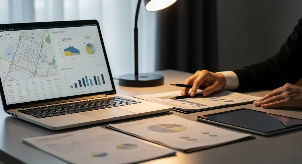 Portico real estate market analysis with pricing trends and neighborhood data
