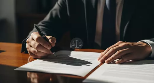 Attorney reviewing Silverleaf property contracts and market data