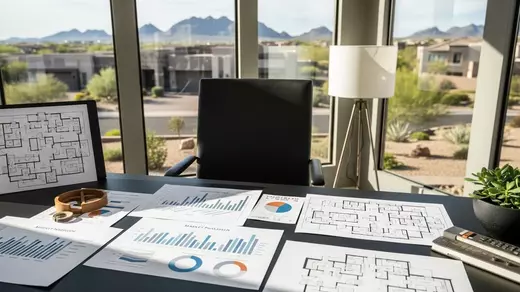 Mesa luxury home market analysis showing pricing data and floor plans for informed offers