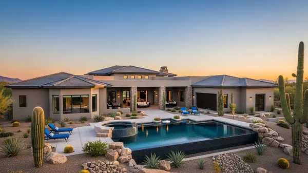 Luxury Glendale home with resort-style backyard staged for maximum market value