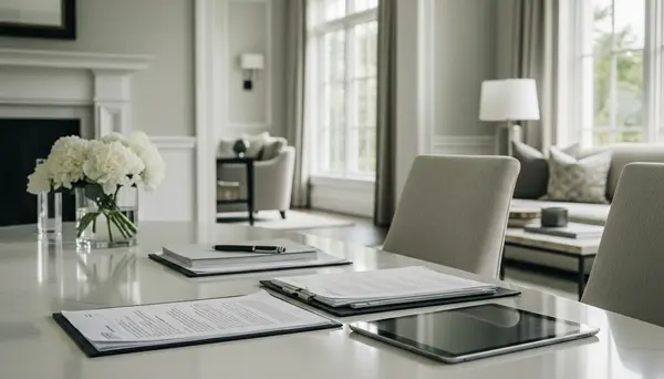 Staged luxury home interior prepared to maximize sale value in the Portico community
