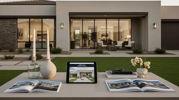 Staged luxury home in Gilbert showcasing modern design to maximize resale value