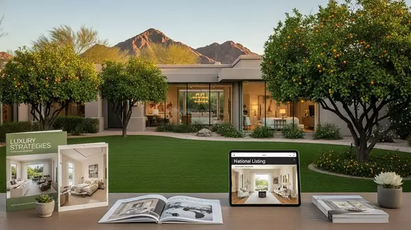 Staged luxury home in Arcadia with mountain views marketed to maximize property value