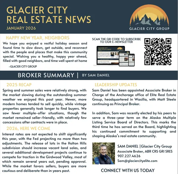 January 2026 Glacier City Real Estate news 
