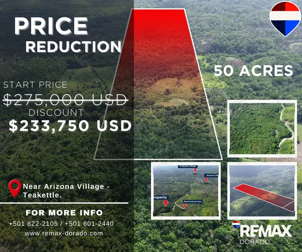 🌿PRICE REDUCTION 50-Acre Land Near Arizona Village, Belize – Endless Possibilities Await! 🌿, 