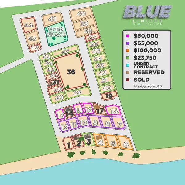 Sarteneja Village beach front properties, Blue Limited Sub Division,
