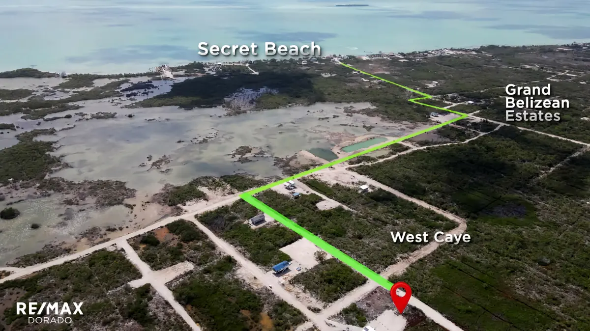 West Caye, Secret Beach, Caye