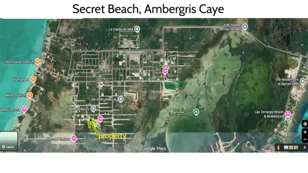 West Caye, Secret Beach, Caye