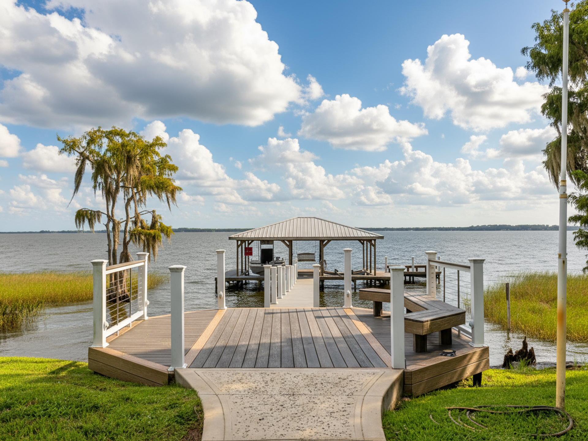Homes with docks sell for more. 