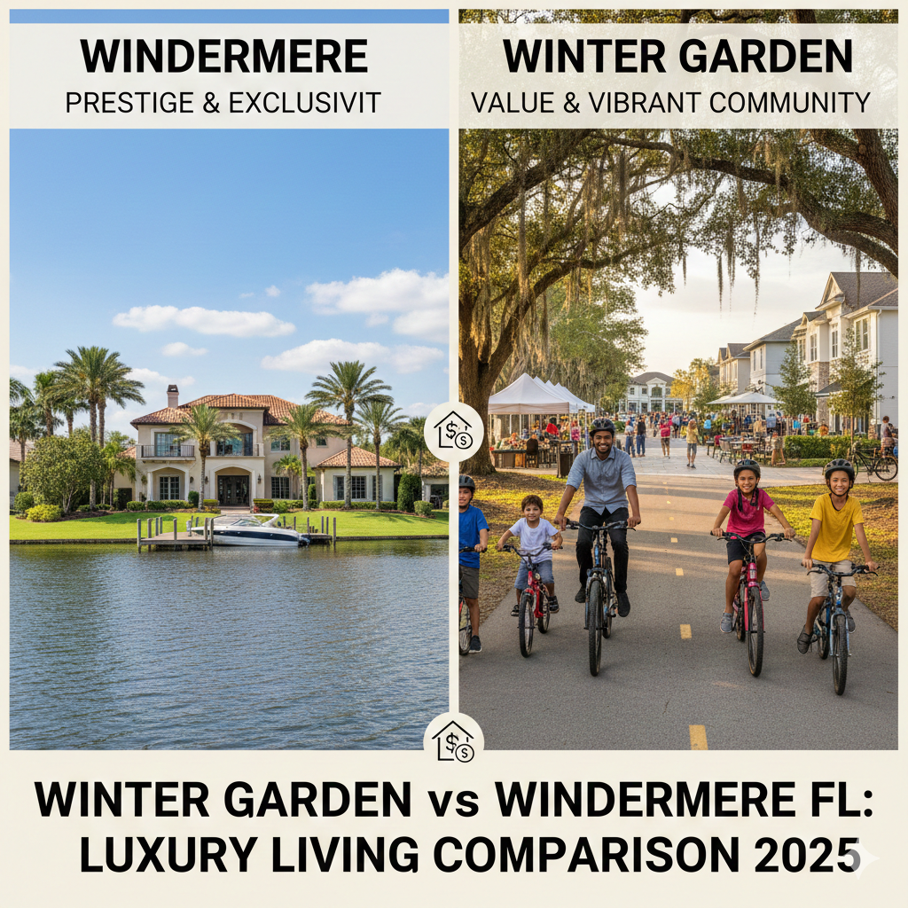 Winter Garden vs Windermere FL 2026 Market Comparison