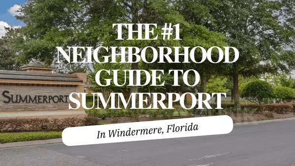 The #1 Neighborhood Guide To Summerport, Windermere, FL,Andy Neal