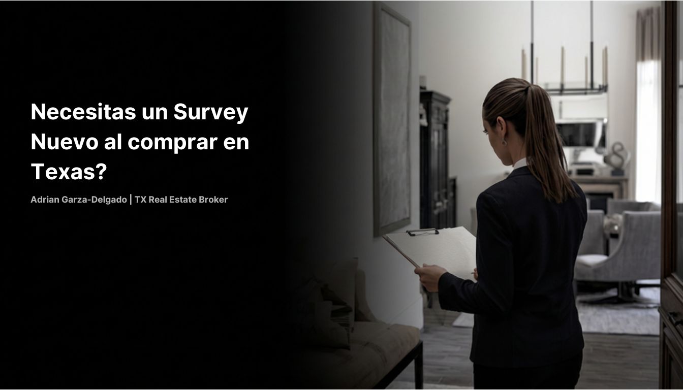 Necesitas survey nuevo al comprar casa en Texas afidávit T-47 San Antonio 2026