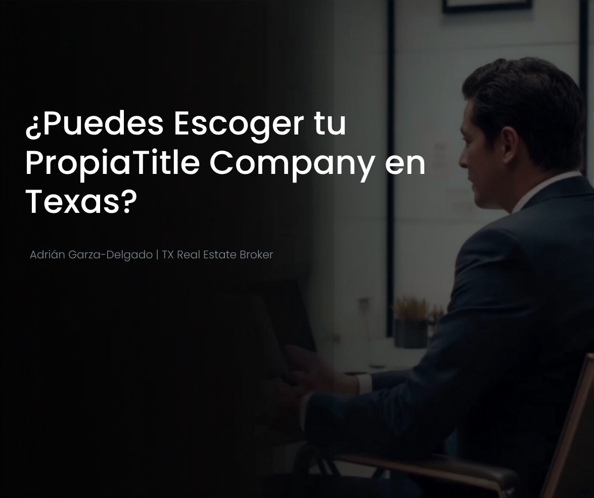 Puedes escoger tu propia title company al comprar casa en Texas San Antonio 2026