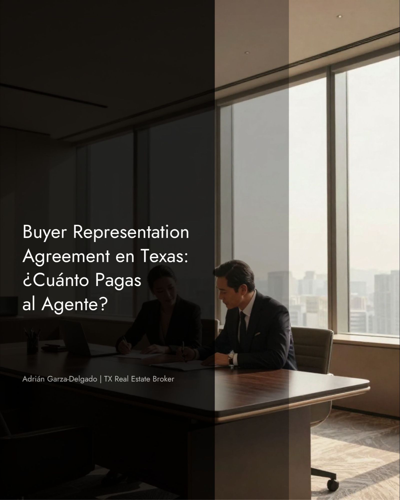 Buyer representation agreement comprar casa San Antonio Texas cuánto pagas agente 2026