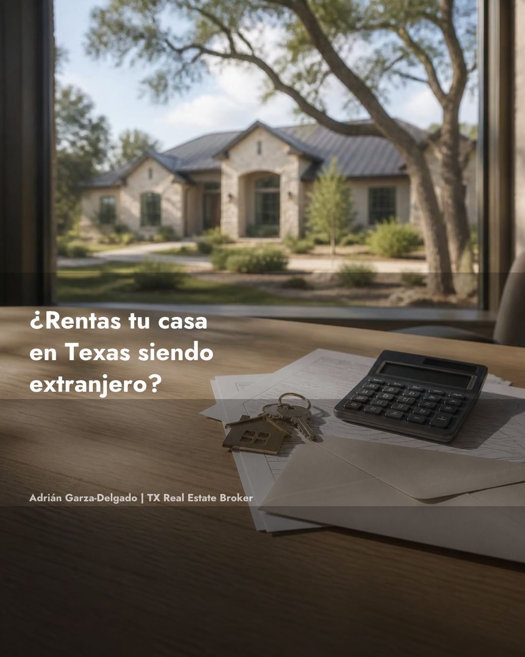 Impuestos al rentar casa en Texas siendo extranjero San Antonio 2026
