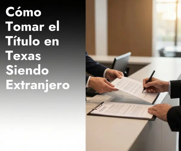 Cómo Tomar el Título en Texas Siendo Comprador Extranjero (2026)